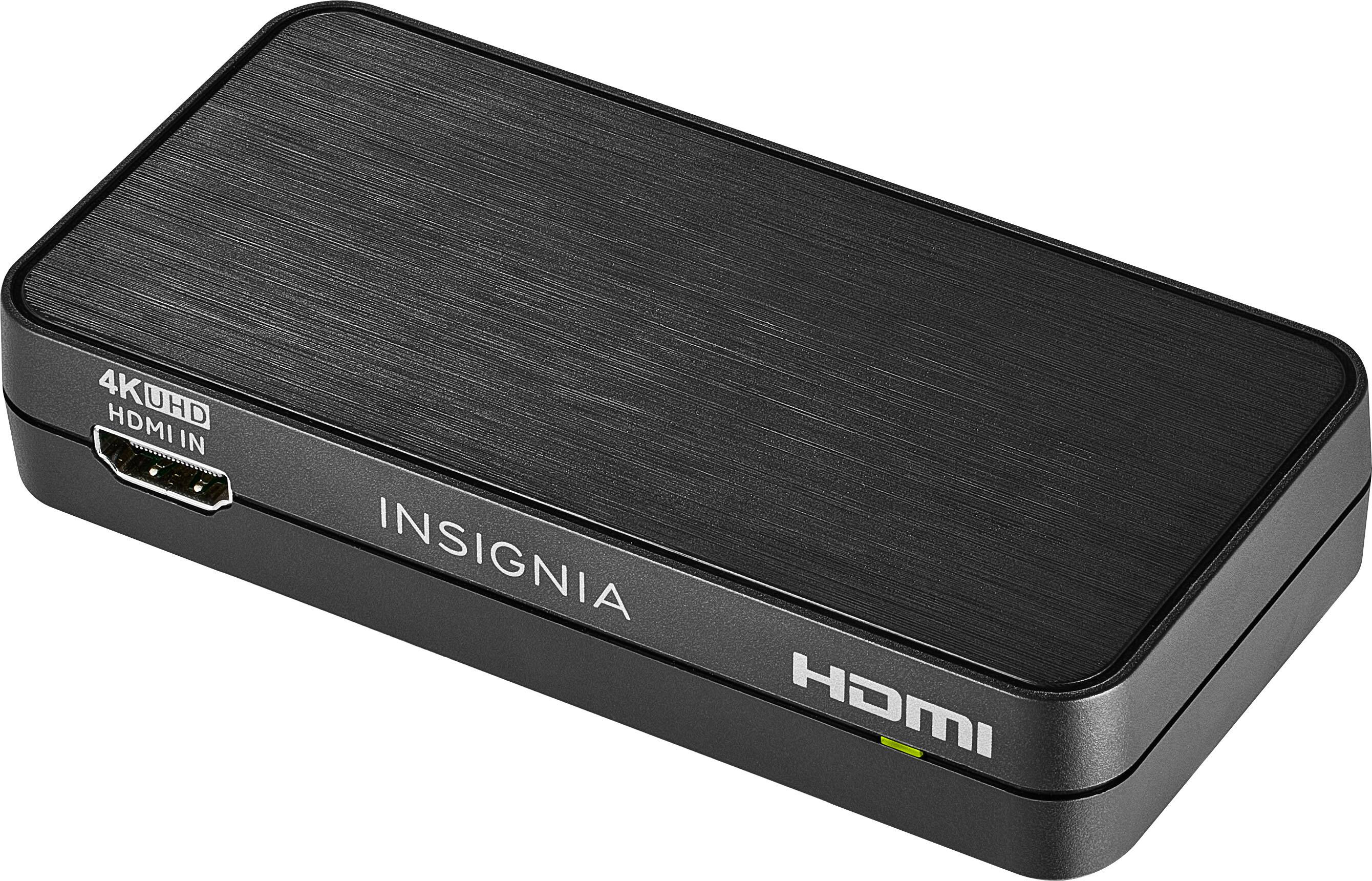 Alt View 1. Insignia™ - HDMI Audio Extractor with 4K @ 60Hz / HDR Support - Black.