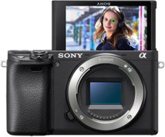 Sony - Alpha a6400 Mirrorless Camera (Body Only) - Black - Front_Zoom