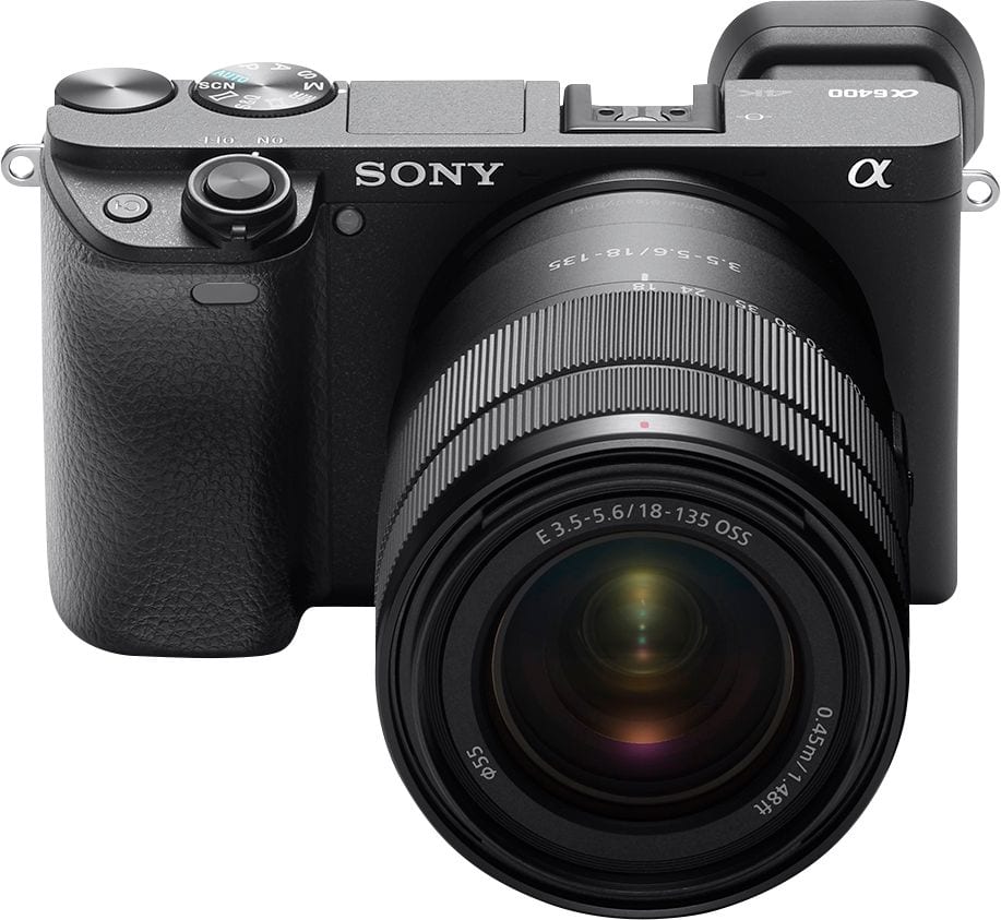 Alt View 11. Sony - Alpha a6400 Mirrorless 4K Video Camera with E 18-135mm f/3.5-5.6 OSS Lens - Black.