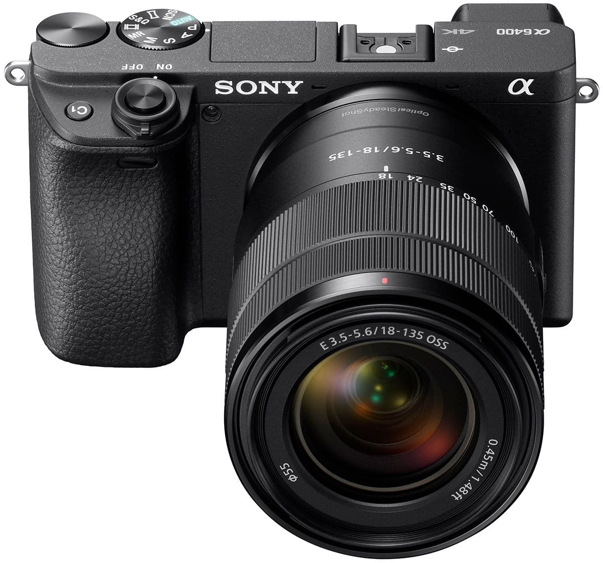 Alt View 12. Sony - Alpha a6400 Mirrorless 4K Video Camera with E 18-135mm f/3.5-5.6 OSS Lens - Black.