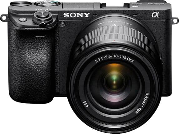 Alt View 14. Sony - Alpha a6400 Mirrorless 4K Video Camera with E 18-135mm f/3.5-5.6 OSS Lens - Black.