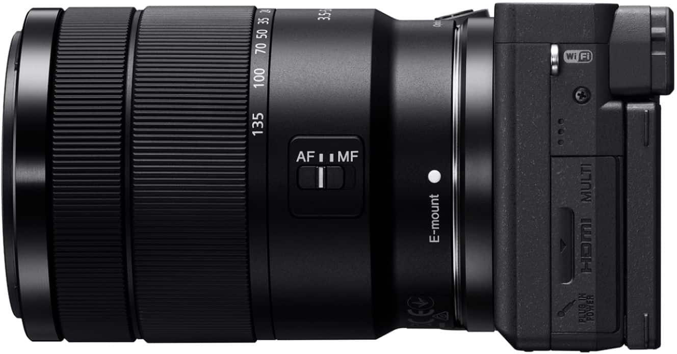 Alt View 1. Sony - Alpha a6400 Mirrorless 4K Video Camera with E 18-135mm f/3.5-5.6 OSS Lens - Black.
