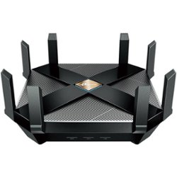TP-Link - Archer AX6000 Dual-Band Wi-Fi 6 Router - Black - Front_Zoom
