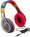Angle. eKids - Captain Marvel Wired Over-the-Ear Headphones - Blue/Red/Gold.