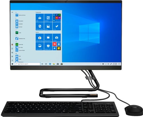 Rent to own Lenovo - IdeaCentre A340-22IGM 21.5" Touch-Screen All-In-One - Intel Pentium Silver - 4GB Memory - 1TB Hard Drive - Black