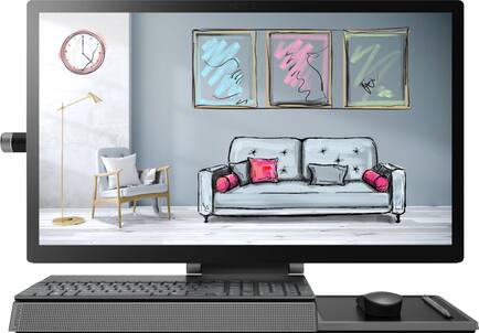 Lenovo - Yoga A940-27ICB 27" Touch-Screen All-In-One - Intel Core i7 - 16GB Memory - 1TB Hard Drive + 256GB Solid State Drive - Gray