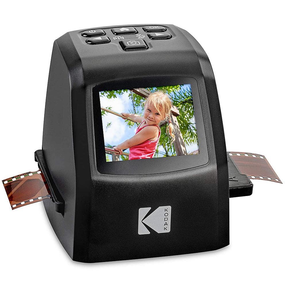 Angle. Kodak - Mini Digital Film & Slide Scanner – Converts Film Negatives & Slides to 22 Megapixel JPEG Images – 2.4 LCD Screen - Black.