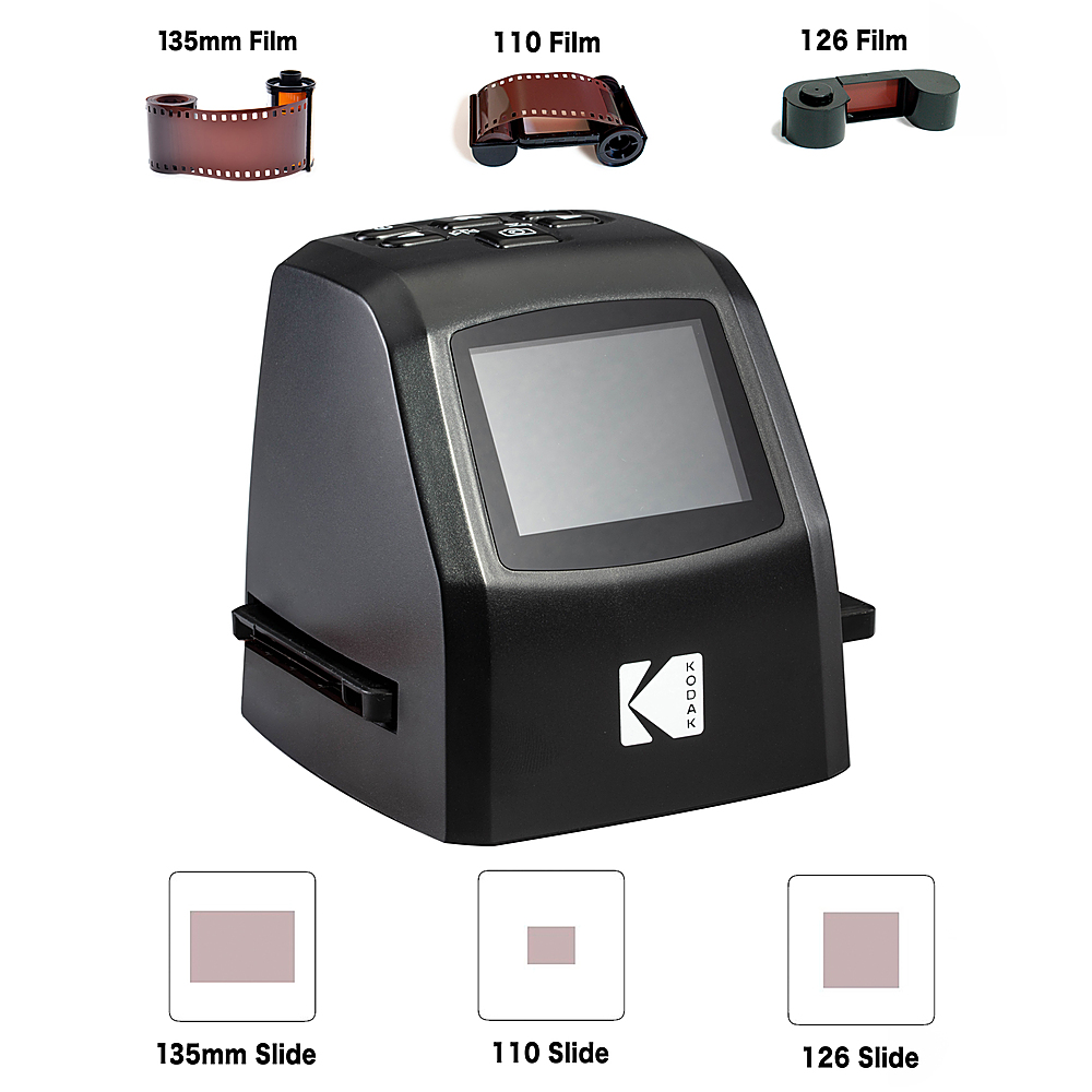  KODAK 7 Digital Film Scanner - Converts 35mm, 126, 110  Negatives & Slides to 22MP JPEGs : Office Products