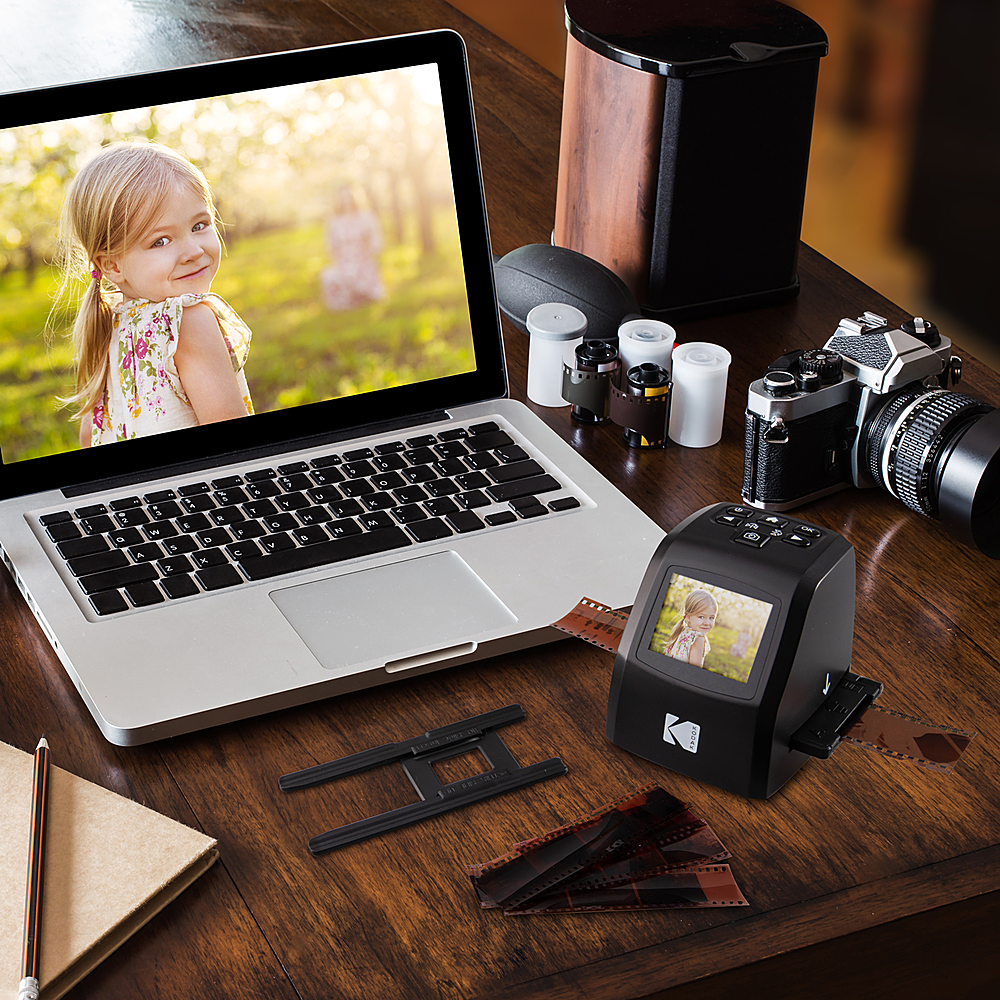 KODAK Mini Digital Film & Slide Scanner 126 Converts 35mm 110 Renewed Super 8 & 8mm Film Negatives & Slides 
