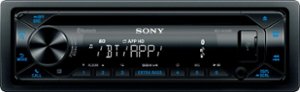 Sony - In-Dash CD/DM Receiver - Built-in Bluetooth with Detachable Faceplate - Black - Front_Zoom