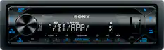 Front. Sony - In-Dash Receiver - Built-in Bluetooth with Detachable Faceplate - Black.