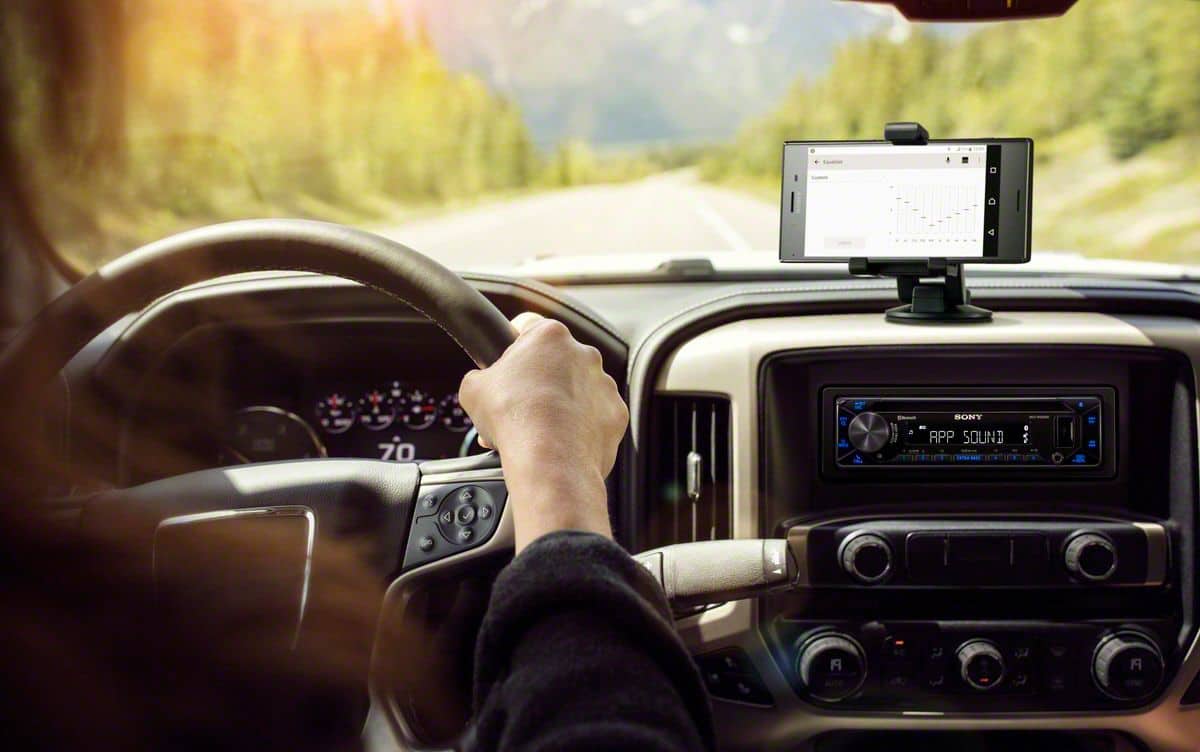 Alt View 14. Sony - In-Dash Receiver - Built-in Bluetooth with Detachable Faceplate - Black.