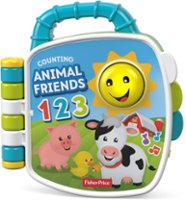 Fisher-Price - Laugh & Learn Counting Animal Friends Learning Book - Blue - Front_Zoom