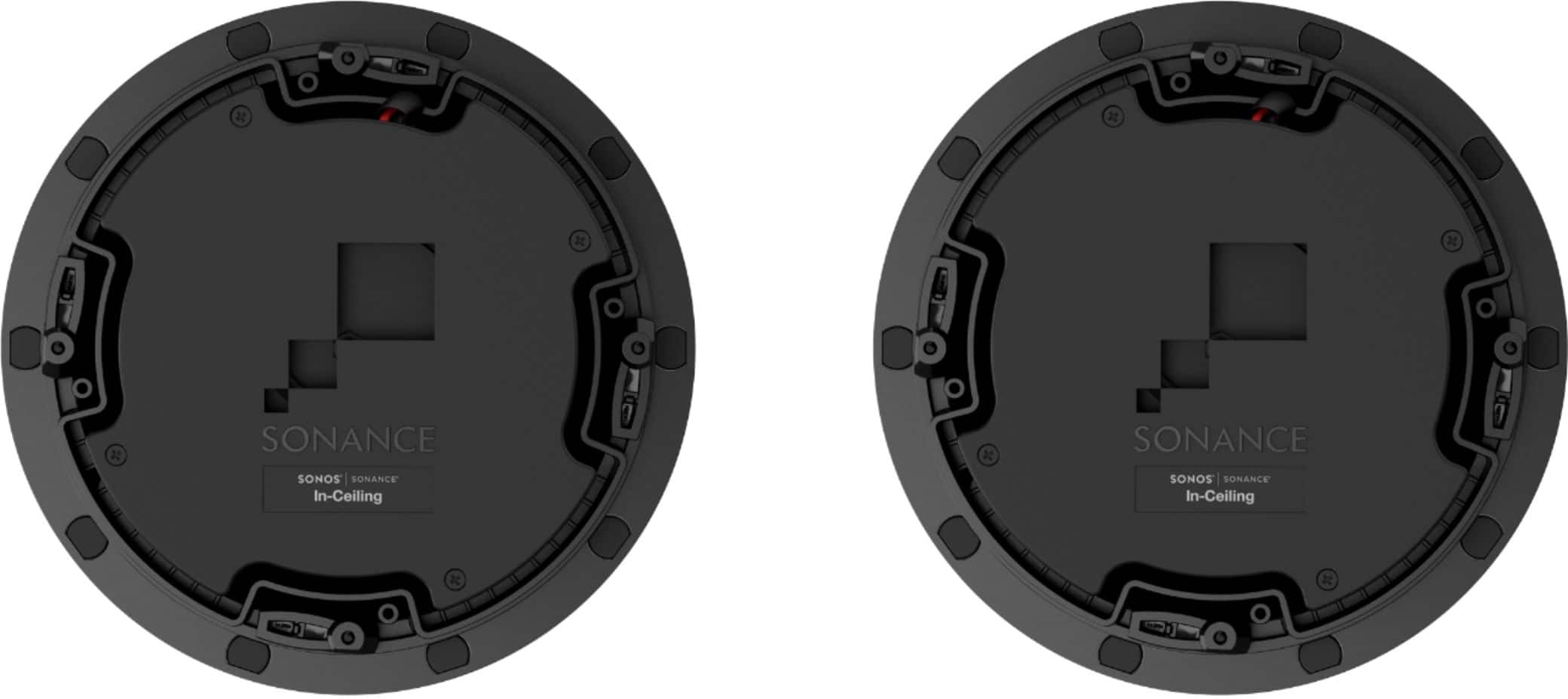 Back. Sonos - Architectural 6-1/2" Passive 2-Way In-Ceiling Speakers (Pair) - White.