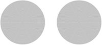 Sonos - Architectural 6-1/2" Passive 2-Way In-Ceiling Speakers (Pair) - White - Front_Zoom