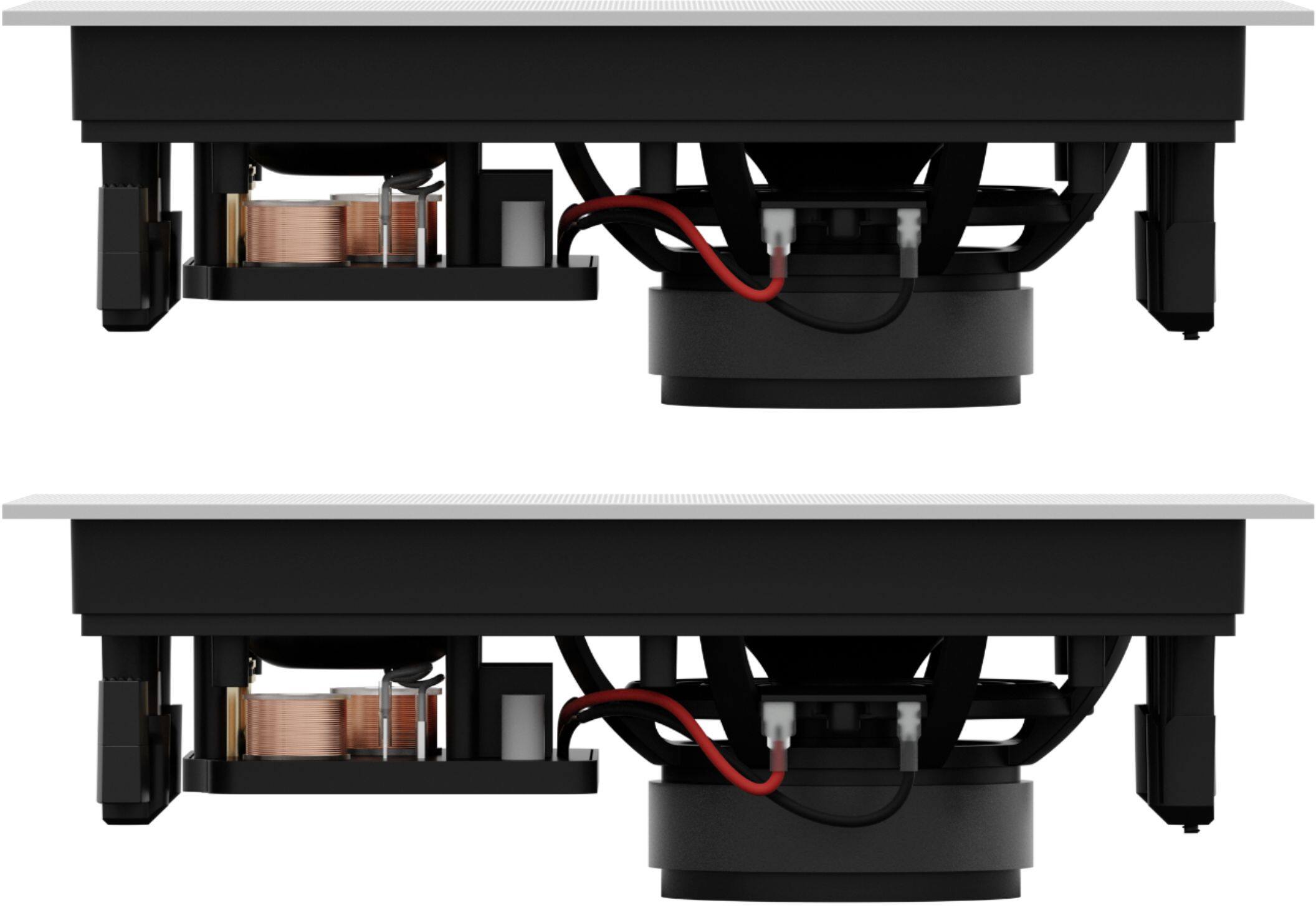 Alt View 11. Sonos - Architectural 6-1/2" Passive 2-Way In-Wall Speakers (Pair) - White.