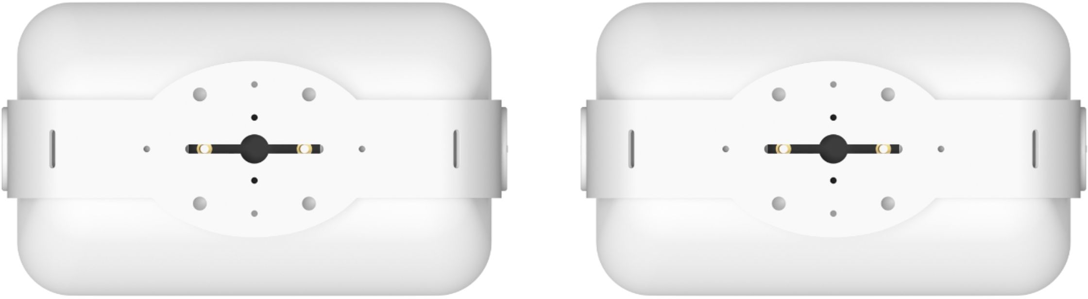 Back View: Sonos - Architectural 6-1/2" Passive 2-Way Outdoor Speakers (Pair) - White