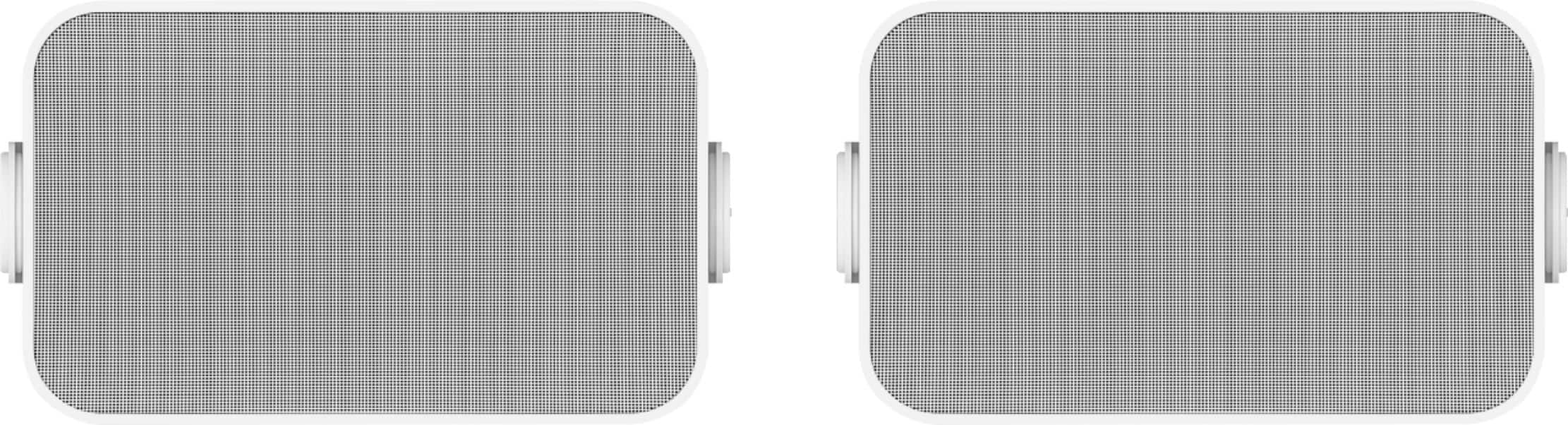 Sonos - Architectural 6-1/2" Passive 2-Way Outdoor Speakers (Pair) - White