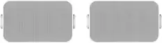 Front. Sonos - Architectural 6-1/2" Passive 2-Way Outdoor Speakers (Pair) - White.