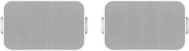 Front. Sonos - Architectural 6-1/2" Passive 2-Way Outdoor Speakers (Pair) - White.