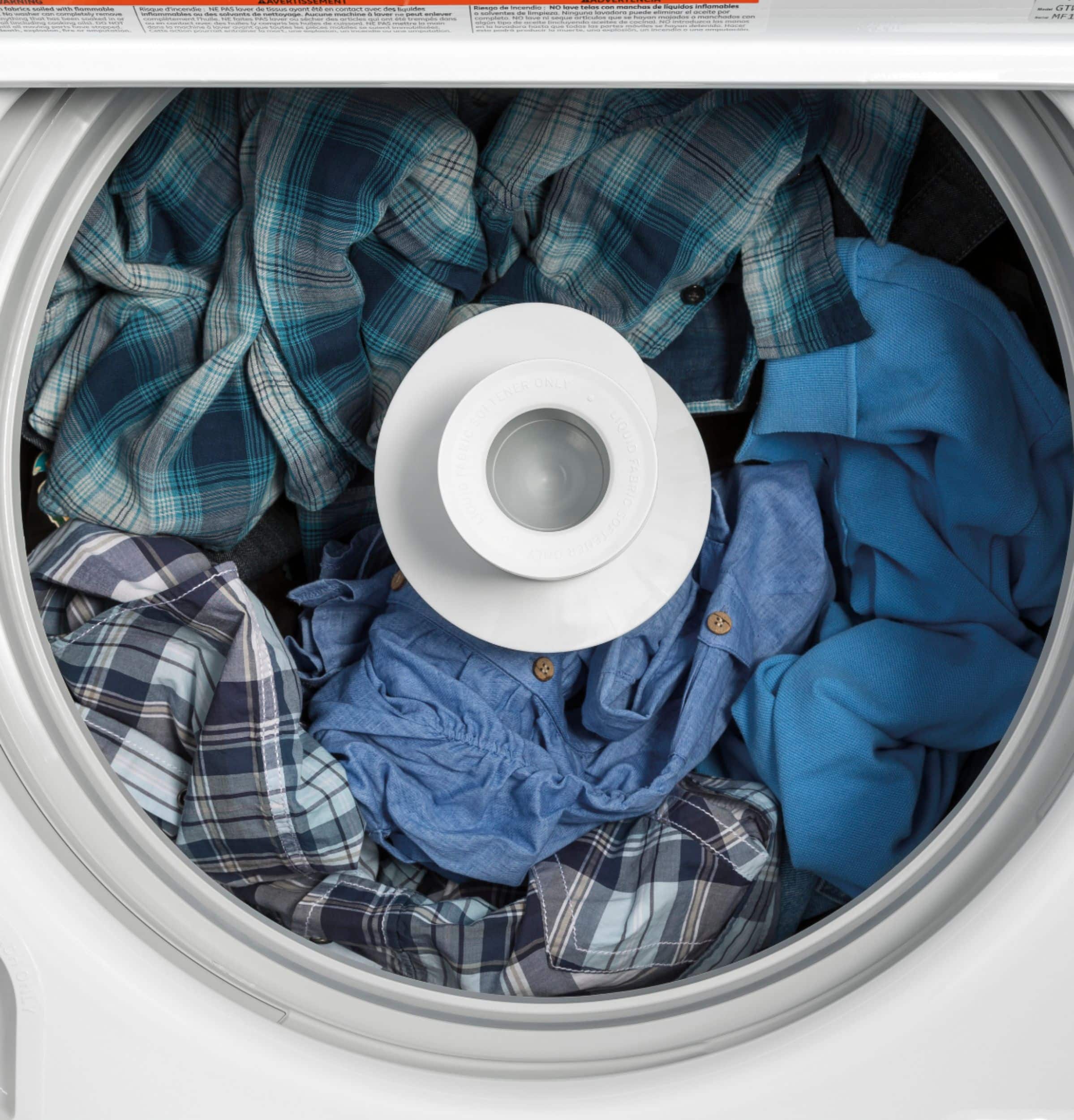 Alt View 12. GE - 4.5 cu ft Top Load Washer with Precise Fill, Deep Fill, Deep Clean and Deep Rinse - White.