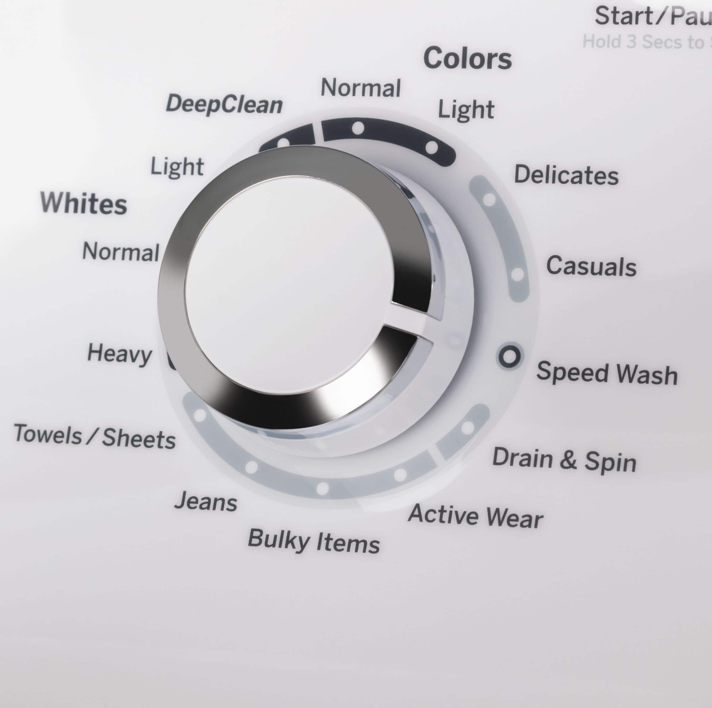 Alt View 18. GE - 4.5 cu ft Top Load Washer with Precise Fill, Deep Fill, Deep Clean and Deep Rinse - White.