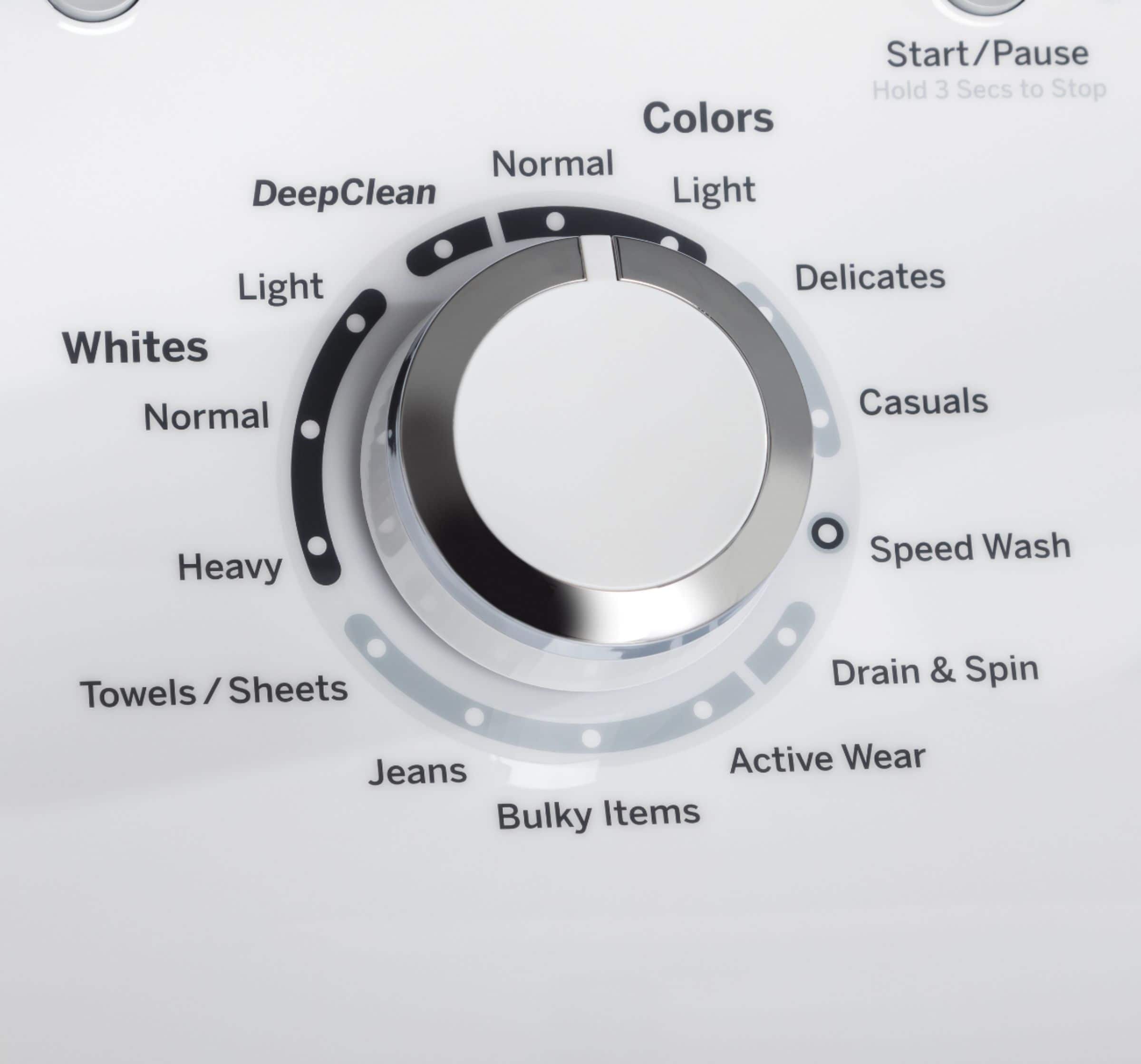 Alt View 22. GE - 4.5 cu ft Top Load Washer with Precise Fill, Deep Fill, Deep Clean and Deep Rinse - White.