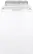 Front. GE - 4.6 Cu. Ft. Top Load Washer - White on White/Silver.