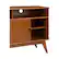Alt View 15. Simpli Home - Draper Mid Century TV Cabinet for Most TVs Up to 60" - Teak Brown.
