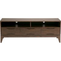 Simpli Home - Harper TV Cabinet for Most TVs Up to 66" - Walnut Brown - Front_Zoom