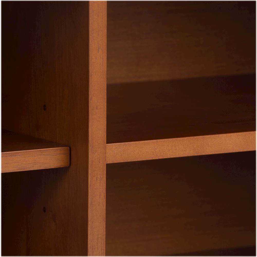 Alt View 13. Simpli Home - Draper Mid Century TV Cabinet for Most TVs Up to 66" - Teak Brown.