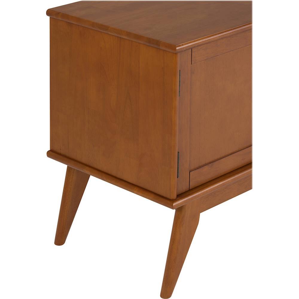 Alt View 16. Simpli Home - Draper Mid Century TV Cabinet for Most TVs Up to 66" - Teak Brown.