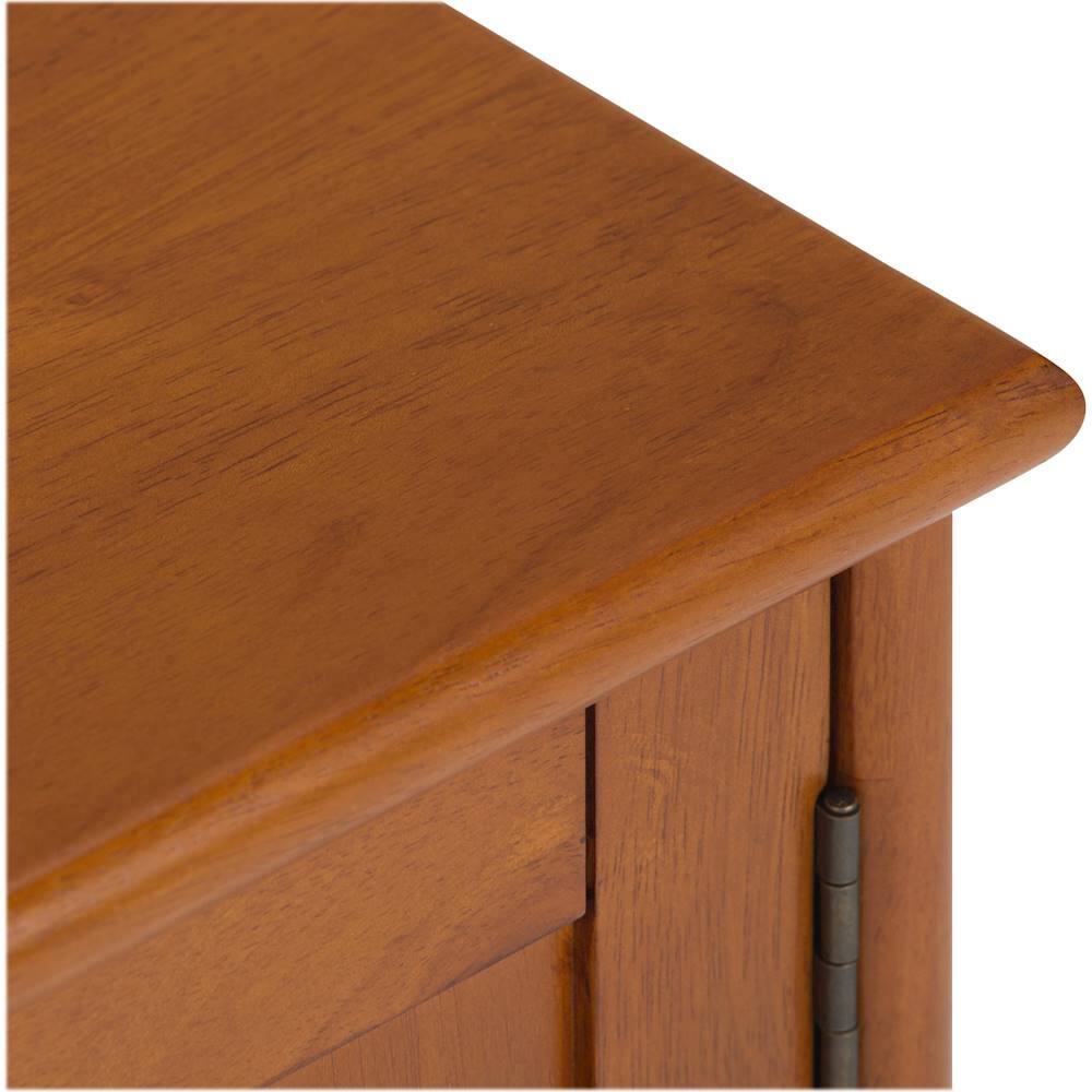 Alt View 17. Simpli Home - Draper Mid Century TV Cabinet for Most TVs Up to 66" - Teak Brown.