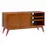 Alt View 11. Simpli Home - Draper SOLID HARDWOOD Mid Century Medium TV Media Stand in Teak Brown For TVs up to 65 inches - Teak Brown.