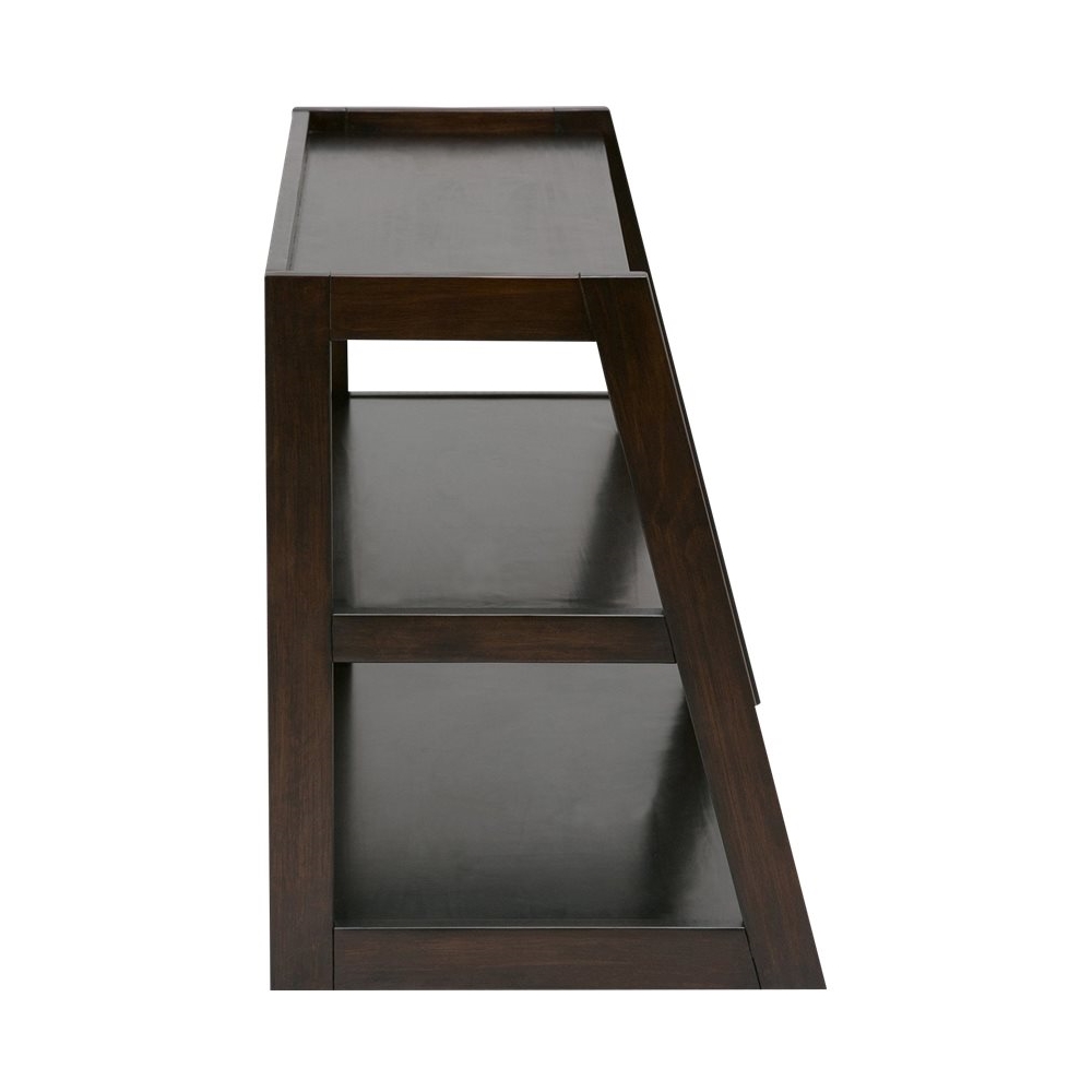 Left View: Simpli Home - Sawhorse TV Stand for Most TVs Up to 53" - Dark Chestnut Brown