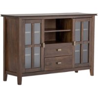 Simpli Home - Artisan TV Cabinet for Most TVs Up to 58" - Natural Aged Brown - Front_Zoom