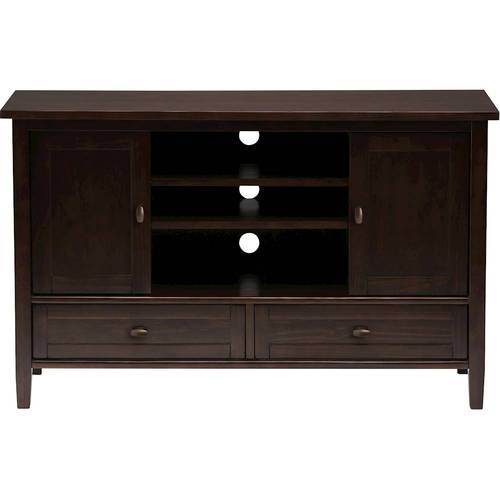 Simpli Home - Warm Shaker TV Cabinet for Most TVs Up to 52 - Tobacco Brown was $449.99 now $314.99 (30.0% off)