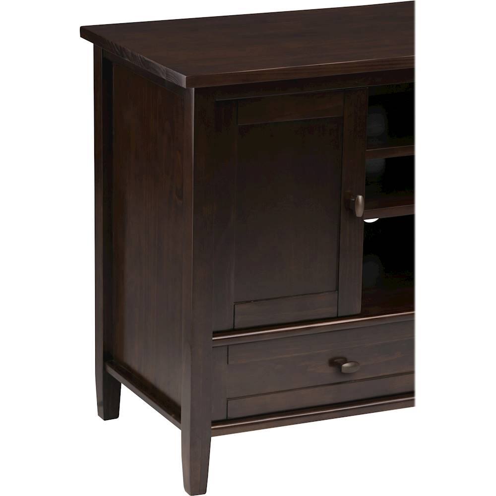Alt View 16. Simpli Home - Warm Shaker Solid Wood 47 inch Wide Transitional TV Media Stand For TVs up to 50 inches - Tobacco Brown.