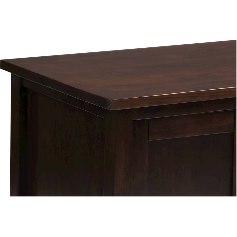 Simpli Home Warm Shaker Solid Wood Desk - Tobacco Brown