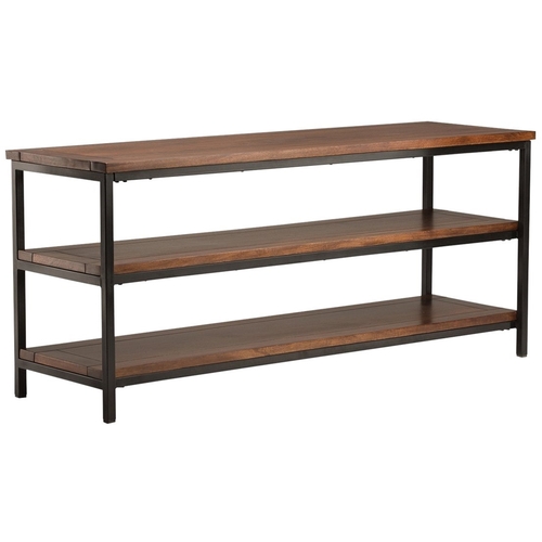 Simpli Home - Skyler TV Stand for Most TVs Up to 66 - Dark Cognac Brown was $618.99 now $433.99 (30.0% off)