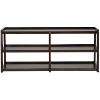 Simpli Home - Sawhorse TV Stand for Most TVs Up to 66" - Dark Chestnut Brown - Front_Zoom