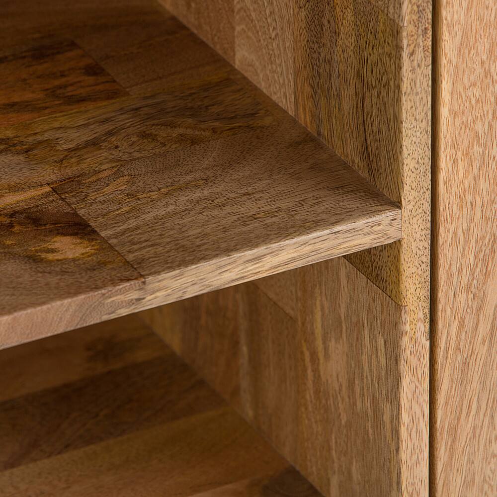 Alt View 13. Simpli Home - Hunter Solid Mango Wood 60 inch Wide Industrial TV Media Stand For TVs up to 65 inches - Natural.