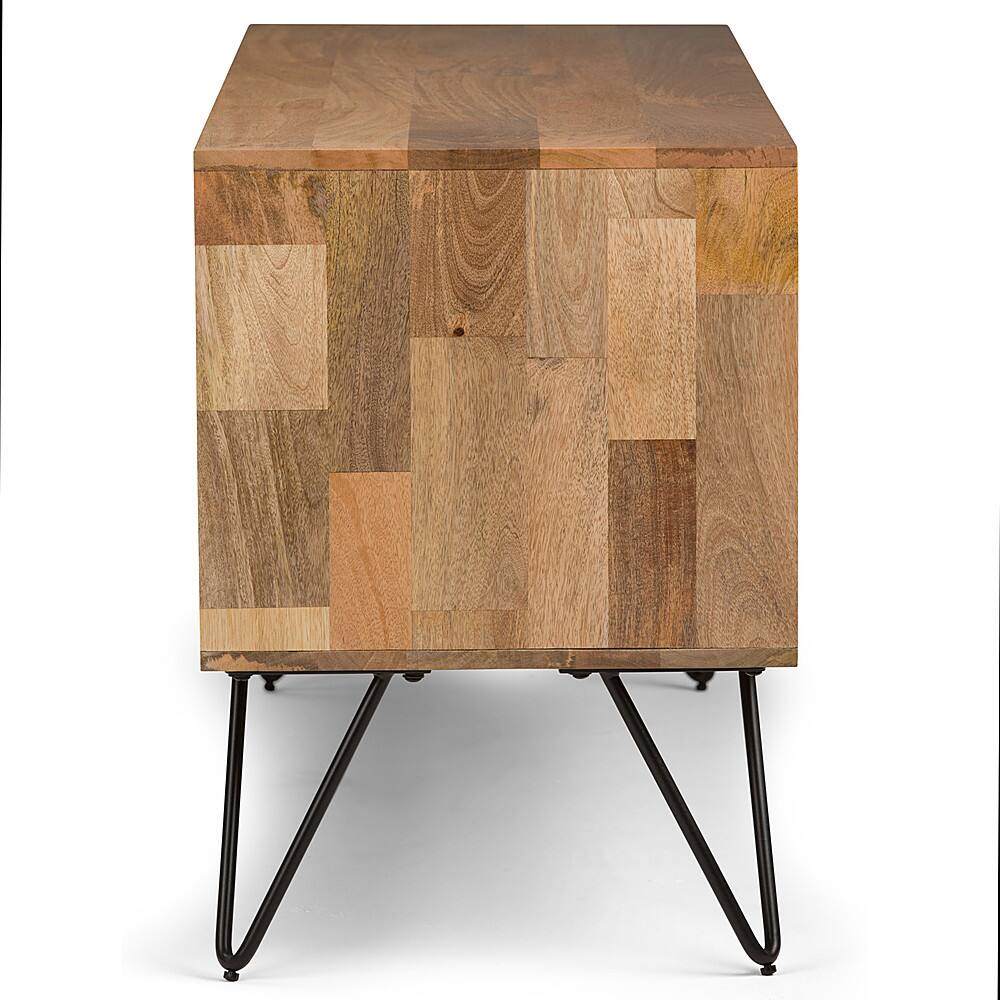 Alt View 16. Simpli Home - Hunter Solid Mango Wood 60 inch Wide Industrial TV Media Stand For TVs up to 65 inches - Natural.