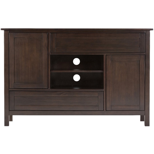 Simpli Home - Sidney TV Cabinet for Most TVs Up to 60" - Chestnut Brown
