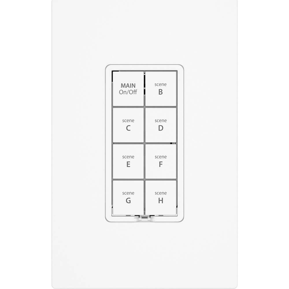 Alt View 13. INSTEON - 8-Button Dimmer Keypad - White.
