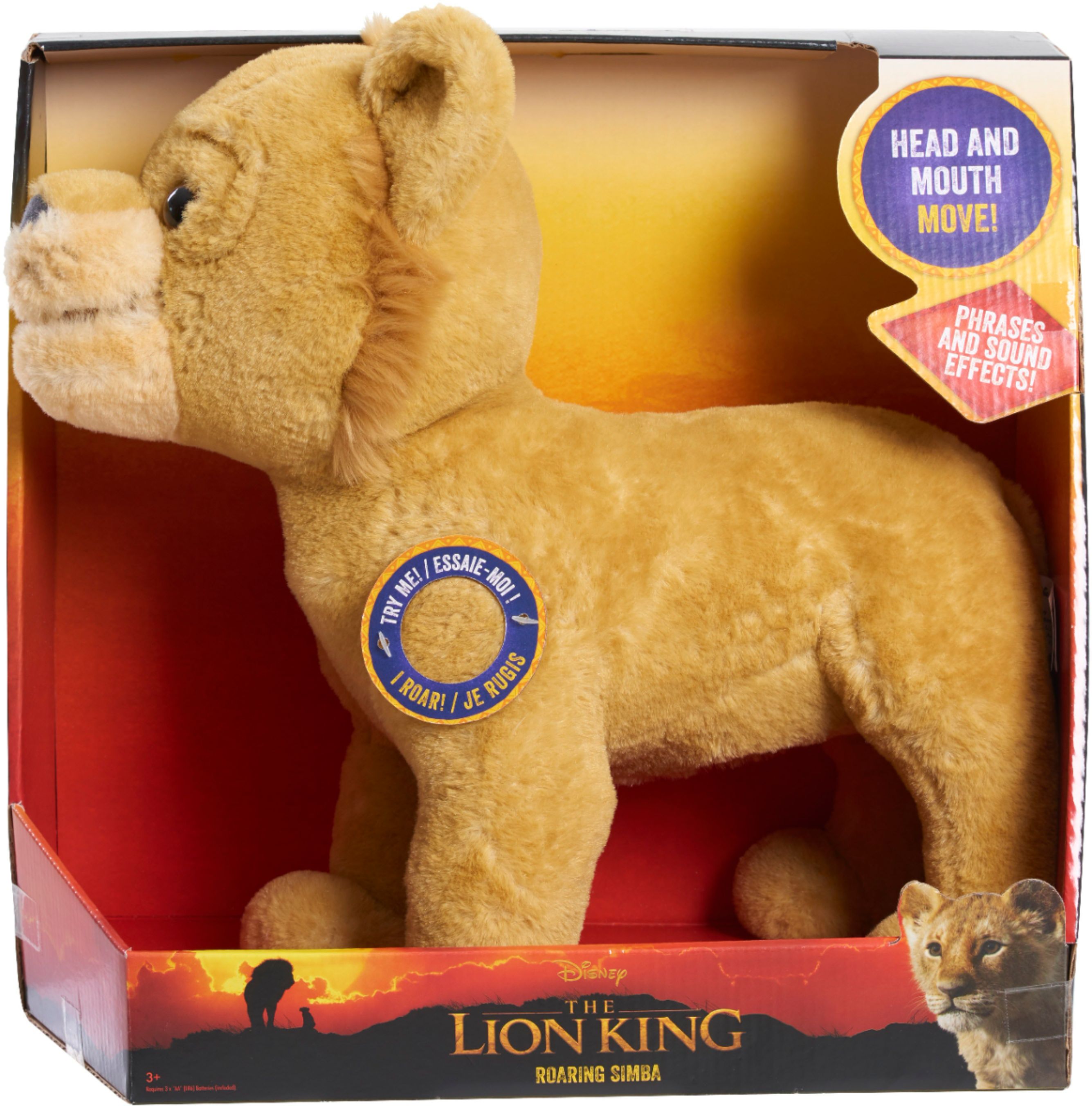 stuffed lion that roars
