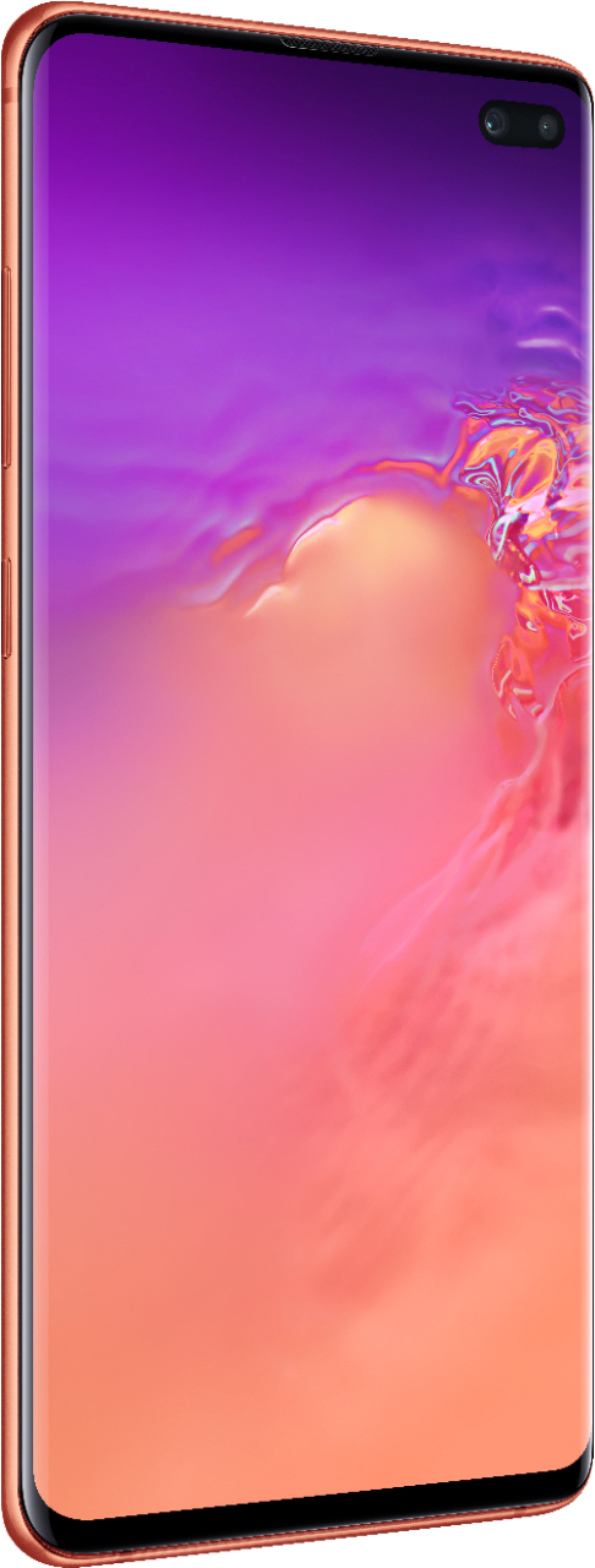 Angle View: Samsung - Galaxy S10+ with 128GB Memory Cell Phone (Unlocked) - Flamingo Pink