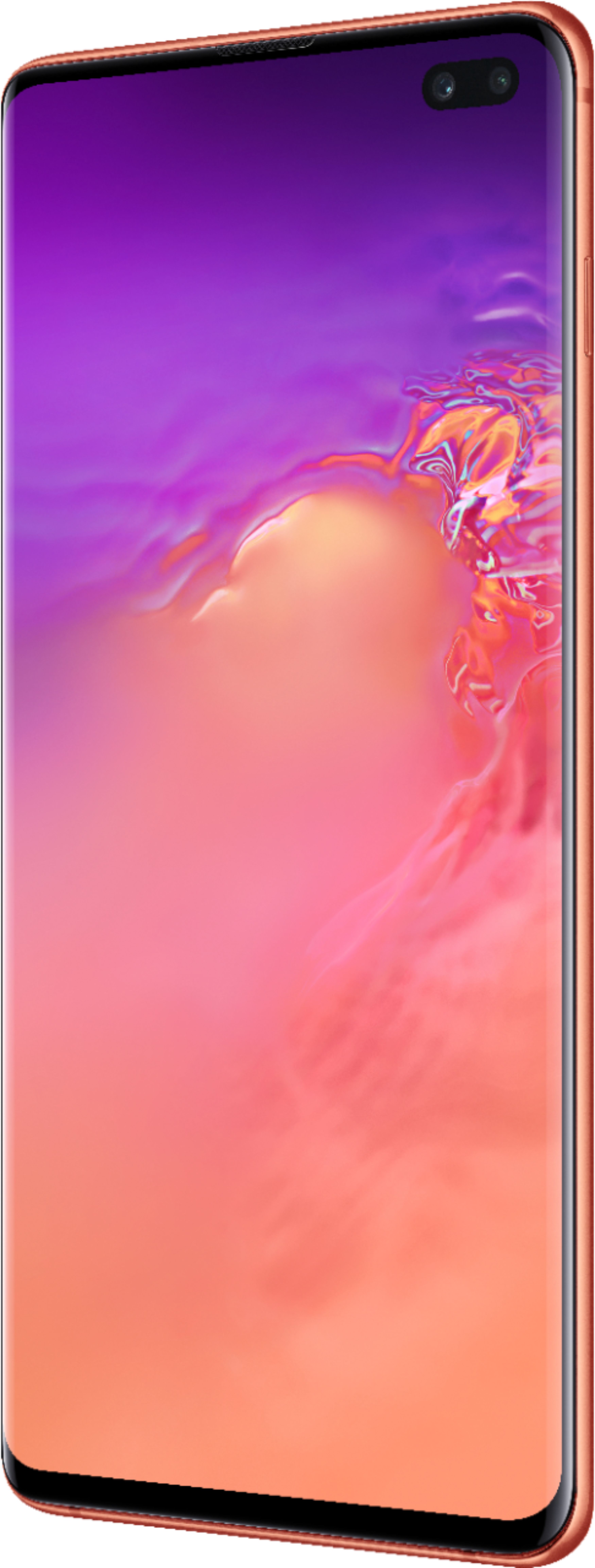 Left View: Samsung - Galaxy S10+ with 128GB Memory Cell Phone (Unlocked) - Flamingo Pink