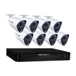 Front Zoom. Night Owl - 8-Channel, 8-Camera Indoor/Outdoor Wired 4K 2TB DVR Surveillance System - Black/White.