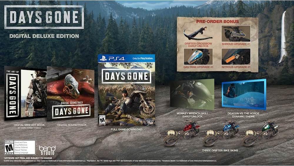hjul stof forstyrrelse Best Buy: Days Gone Digital Deluxe Edition PlayStation 4 DIGITAL ITEM